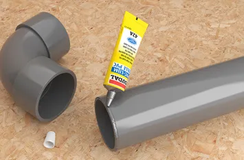 plakken van PVC