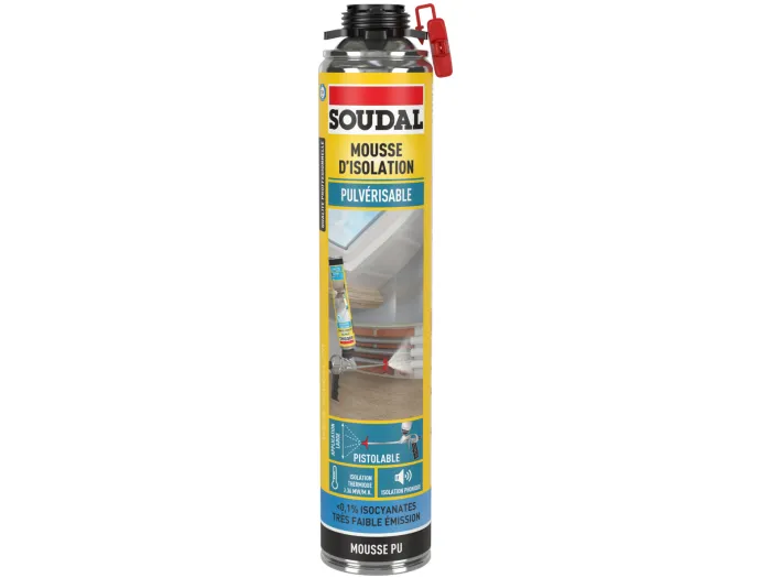 Mousse d'isolation pulvérisable pistolable 700ml