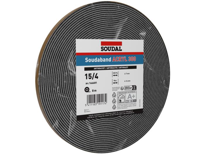 Soudaband Acryl 300 15/3mm Anthracite