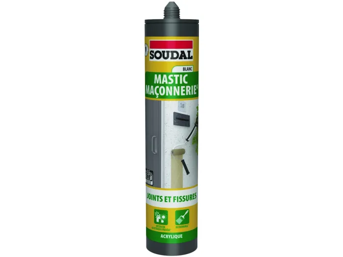 Mastic Maçonnerie Blanc 280ml