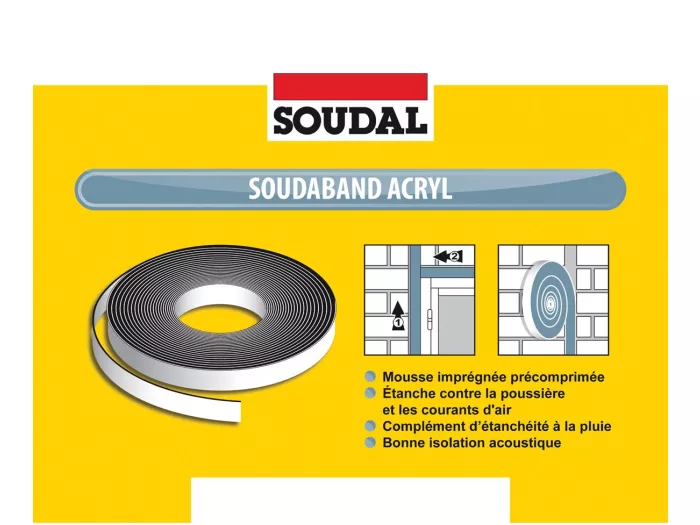 Soudaband Acryl 15/3-15mm Anthracite